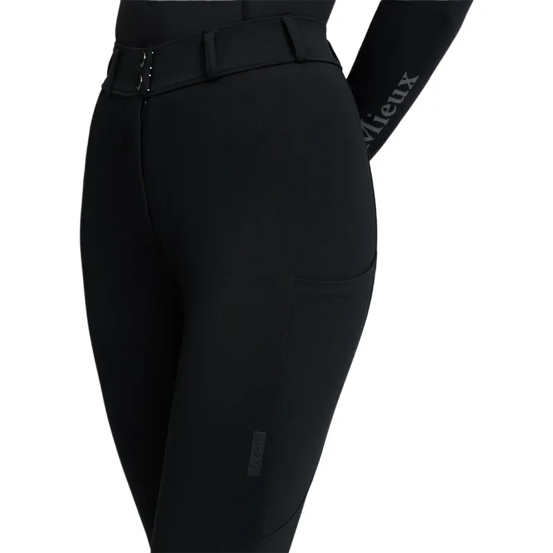 LeMieux Becca Knee Patch Womens Breeches - Black-5