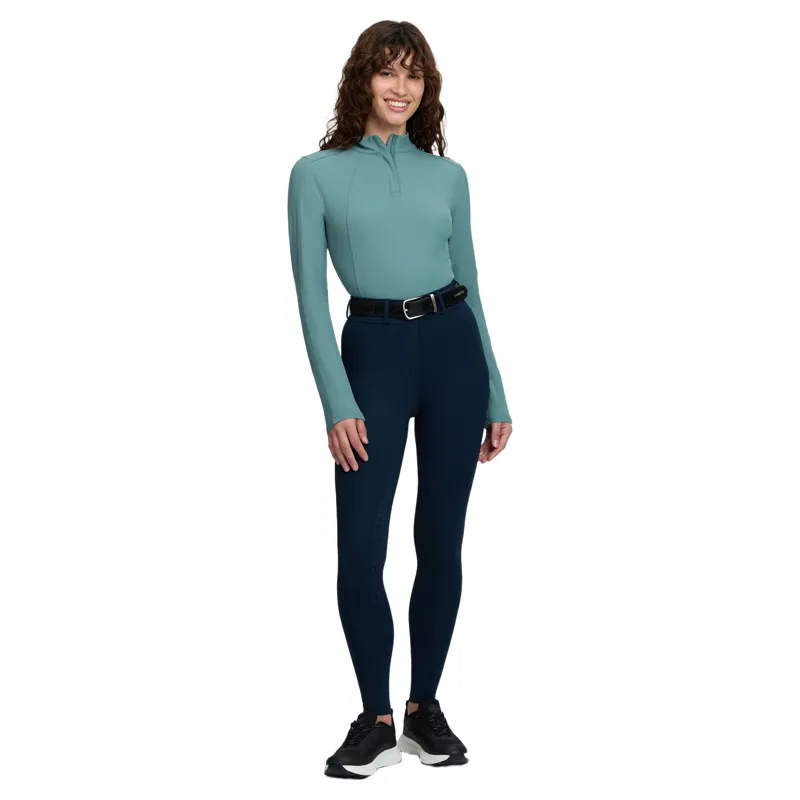 LeMieux Becca Half Seat Womens Breeches - Navy-2