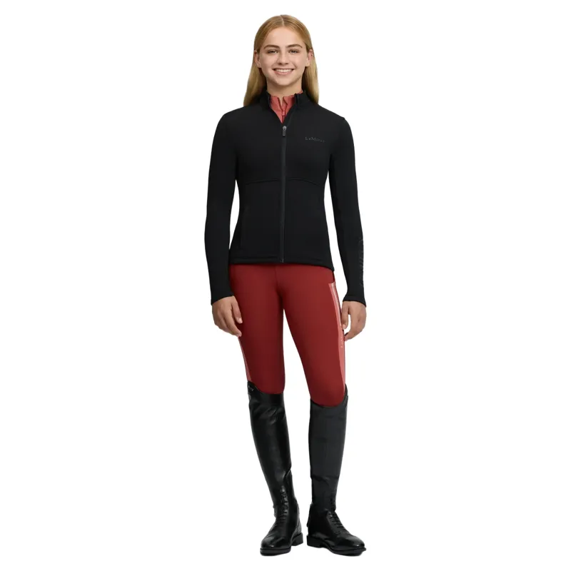 LeMieux Young Rider Bethany Junior Girls Zip-Up Fleece - Black-7