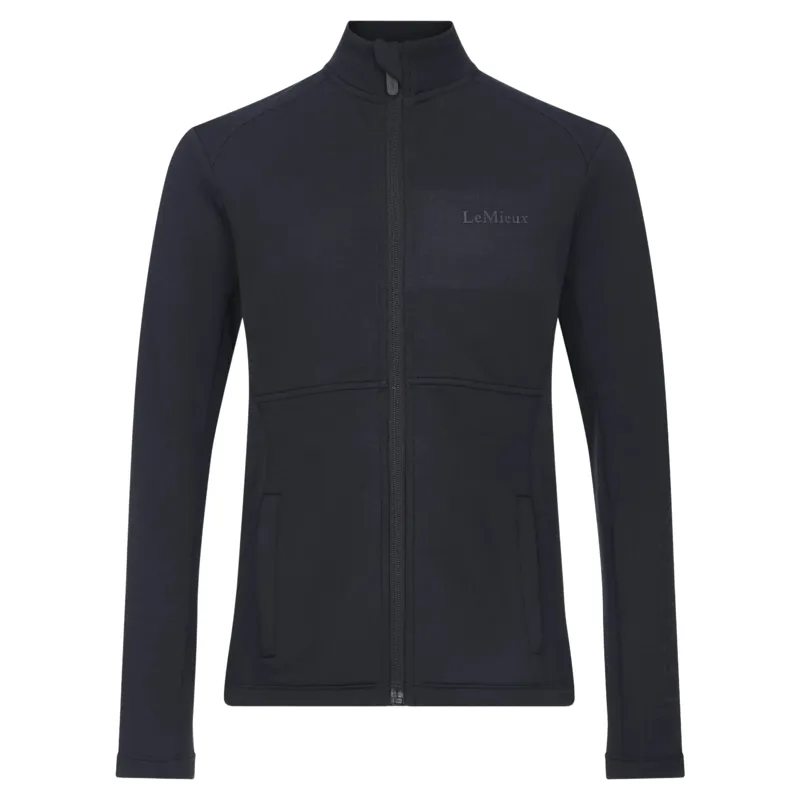 LeMieux Young Rider Bethany Junior Girls Zip-Up Fleece - Black-2