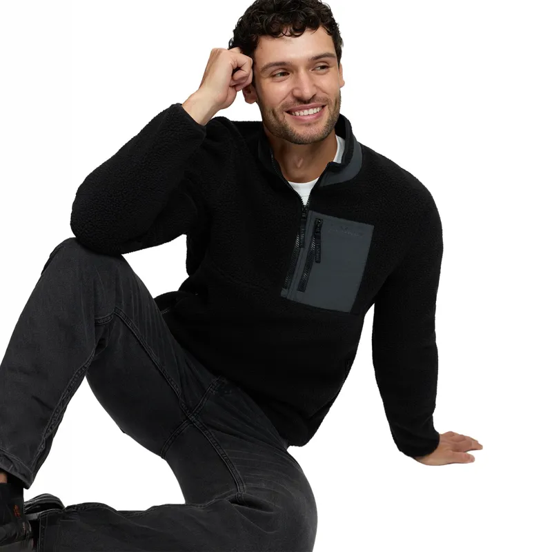 LeMieux Men's Borg Quarter Zip Fleece - Black-4