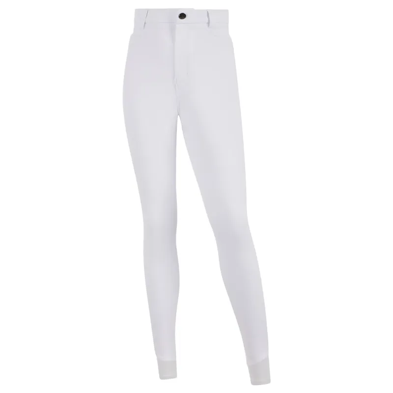 LeMieux Young Rider Boys Knee Grip Sport Breeches - White-2