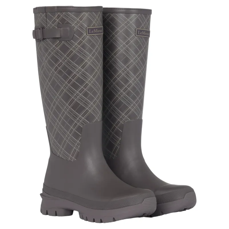 LeMieux Heritage Bramshaw Womens Neoprene Lined Rubber Boots - Cocoa