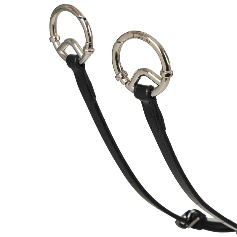 LeMieux Breastplate with Detachable Martingale - Black/Silver-2