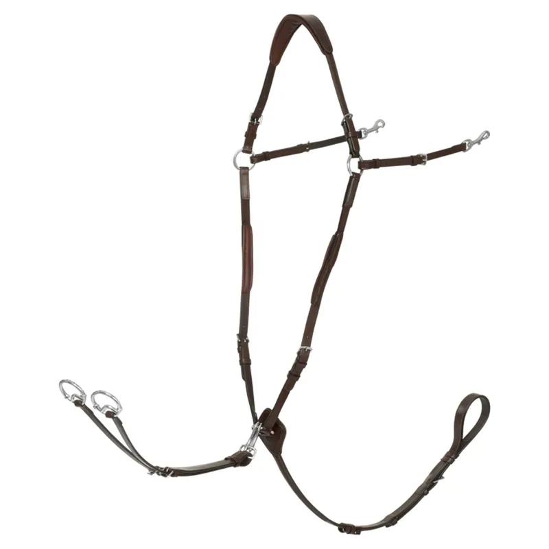 LeMieux Breastplate with Detachable Martingale - Havana/Silver