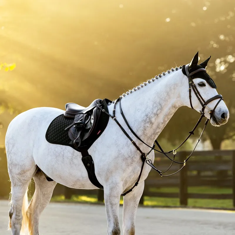 LeMieux Brilliance Close Contact Saddle Pad - Black-2
