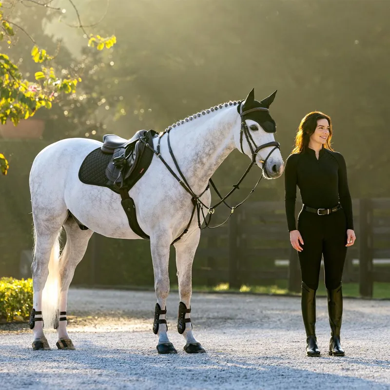 LeMieux Brilliance Close Contact Saddle Pad - Black-3