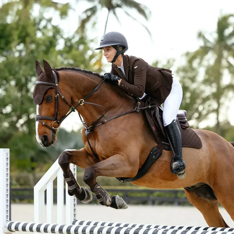 LeMieux Brilliance Close Contact Saddle Pad - Espresso-3