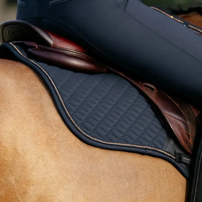 LeMieux Brilliance Close Contact Saddle Pad - Navy-3