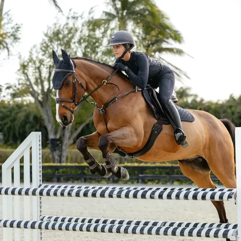 LeMieux Brilliance Close Contact Saddle Pad - Navy-4
