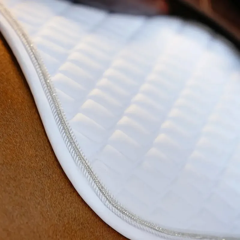 LeMieux Brilliance Close Contact Saddle Pad - White-1