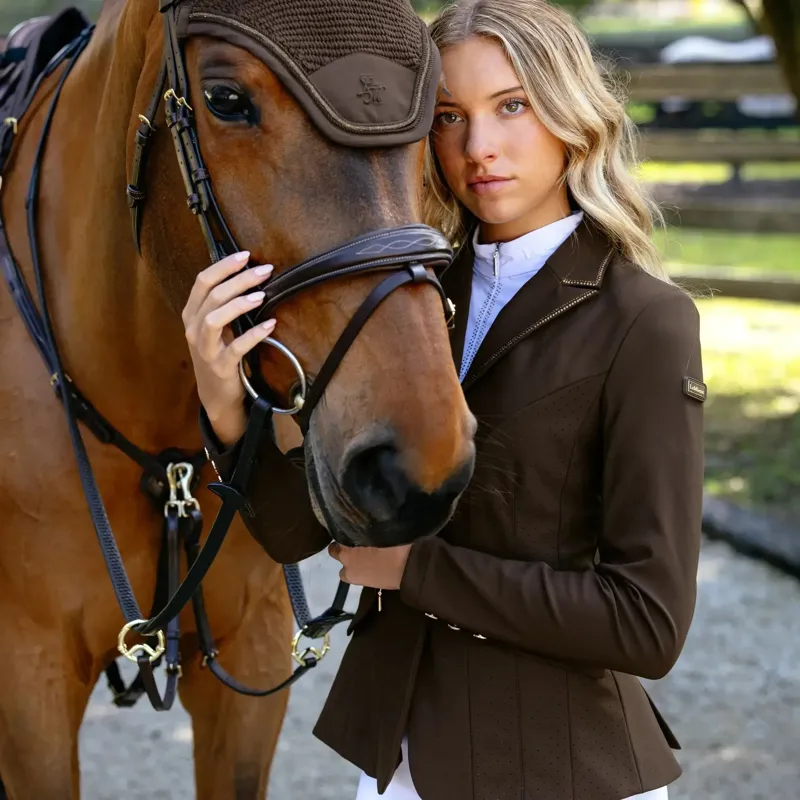 LeMieux Brilliance Diana Women's Show Jacket - Espresso-10
