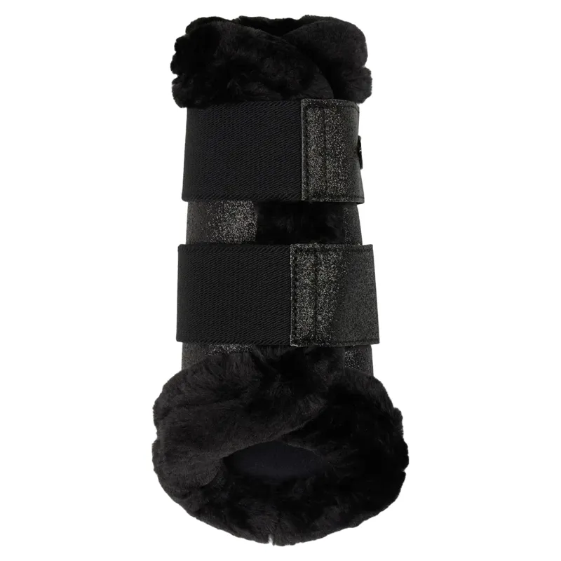 LeMieux Brilliance Fleeced Edge Brushing Boots - Black