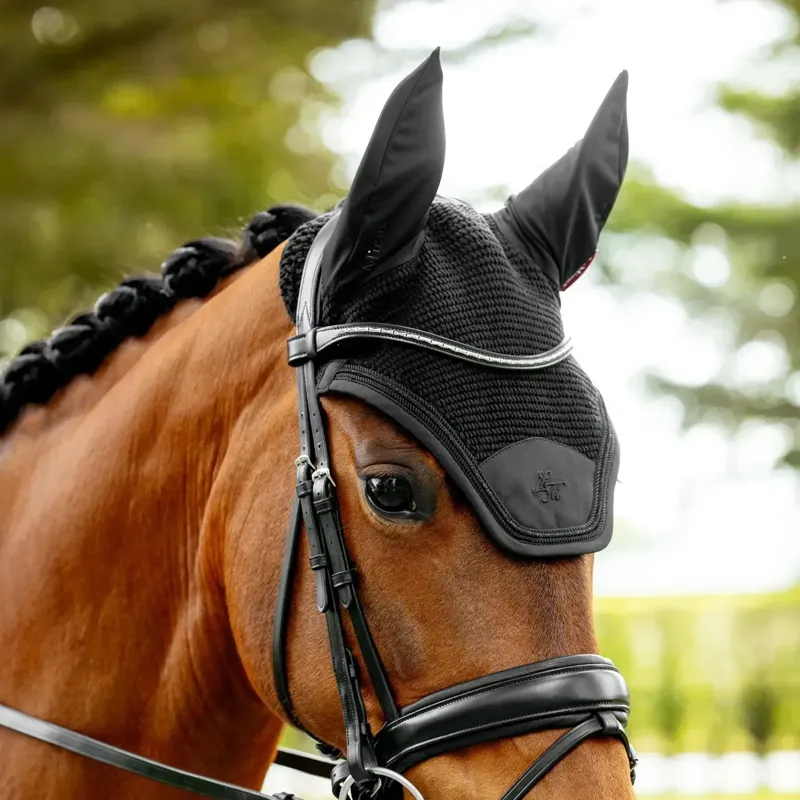 LeMieux Brilliance Fly Bonnet - Black-1