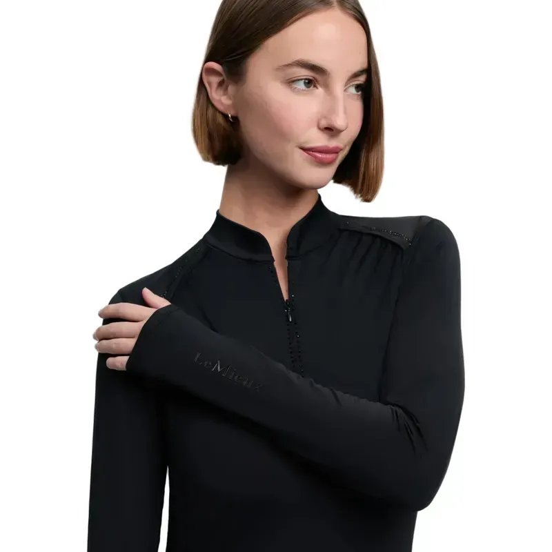 LeMieux Brilliance Heyden Women's Lightweight Base Layer - Black-3