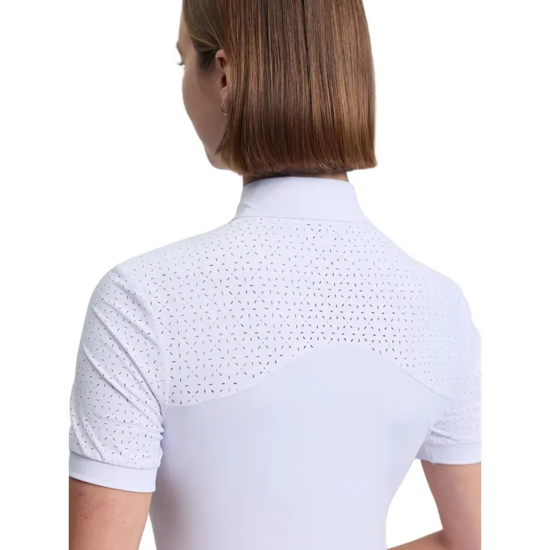 LeMieux Brilliance Verity Women's Short Sleeve Show Shirt - White-4