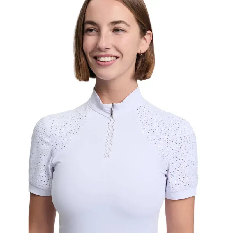 LeMieux Brilliance Verity Women's Short Sleeve Show Shirt - White-5