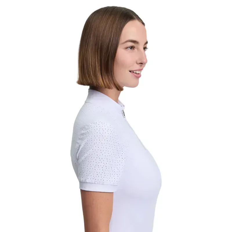 LeMieux Brilliance Verity Women's Short Sleeve Show Shirt - White-6