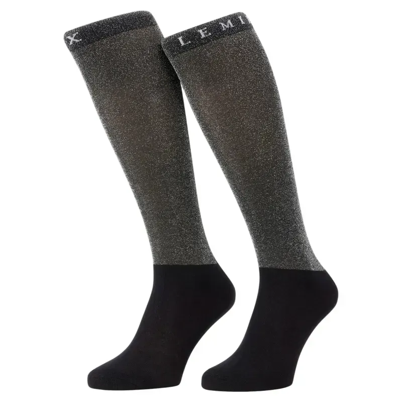 LeMieux Brilliance Women's Competition Tall Riding Socks - Black