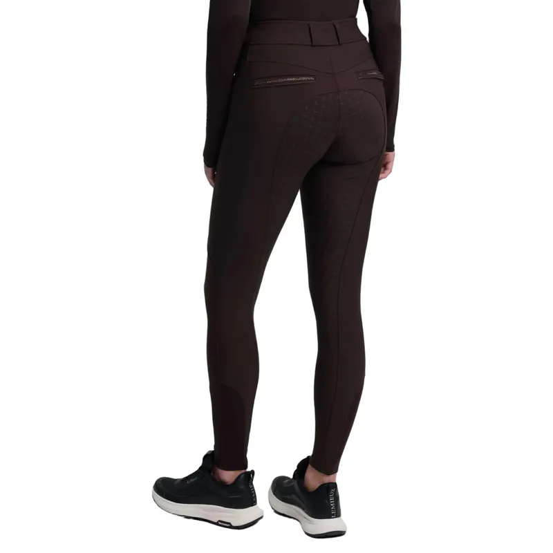 LeMieux Brilliance Full Grip Womens Breeches - Espresso-1