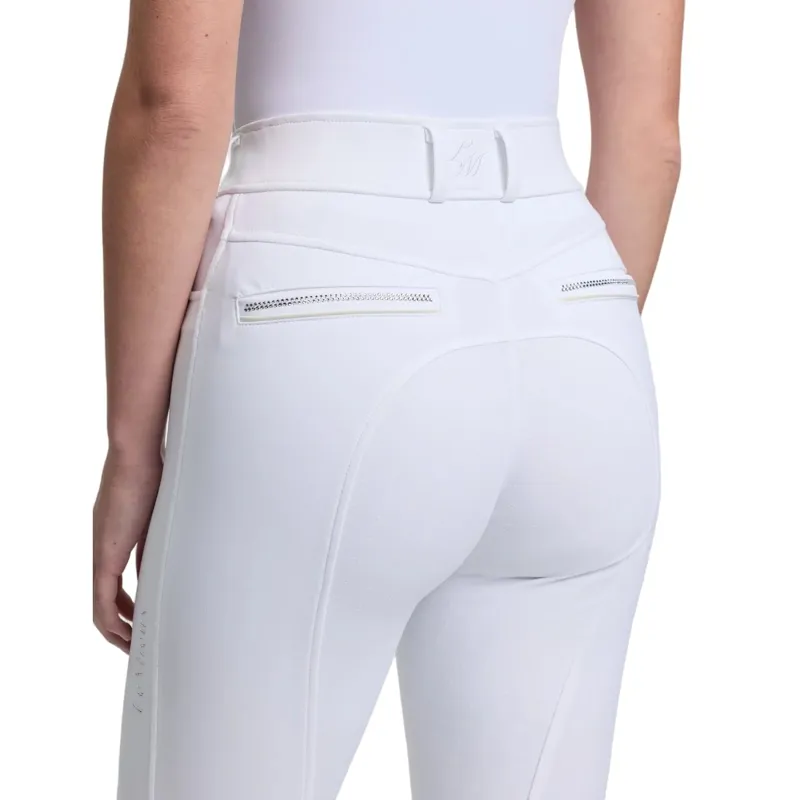 LeMieux Brilliance Women's Full Grip Competition Breeches - White-3