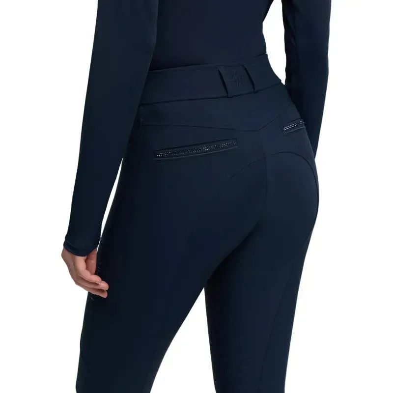 LeMieux Brilliance Women's Knee Grip Breeches - Navy-4