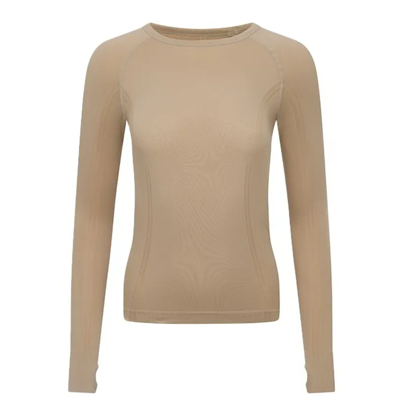 LeMieux Britney Womens Seamless Long Sleeve Top - Almond-1