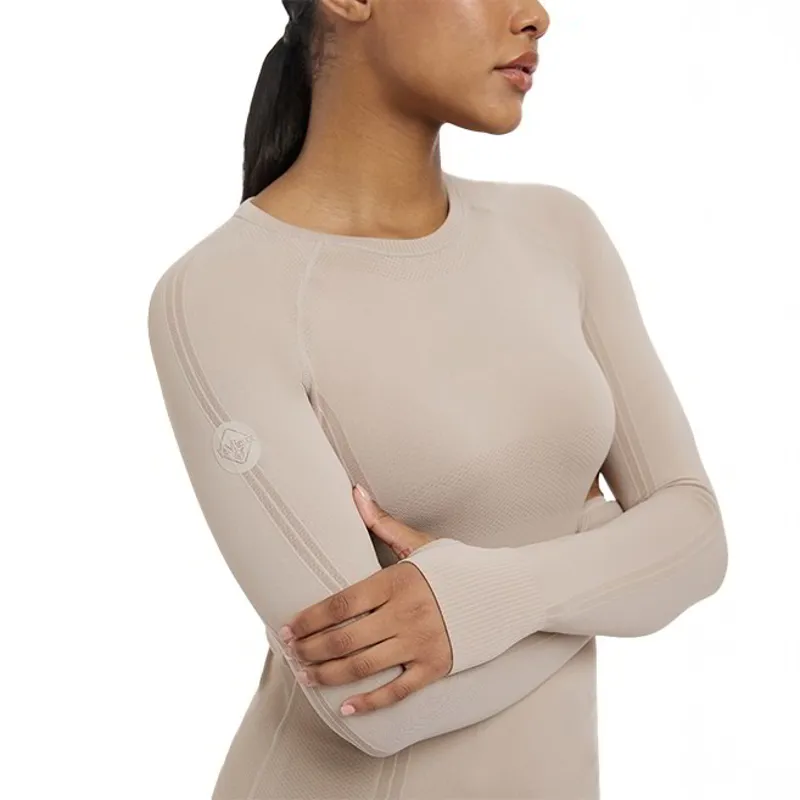 LeMieux Britney Womens Seamless Long Sleeve Top - Almond-3