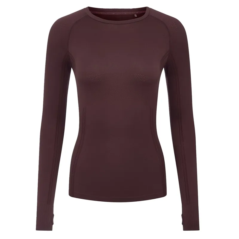 LeMieux Britney Women's Seamless Long Sleeve Top - Damson-1