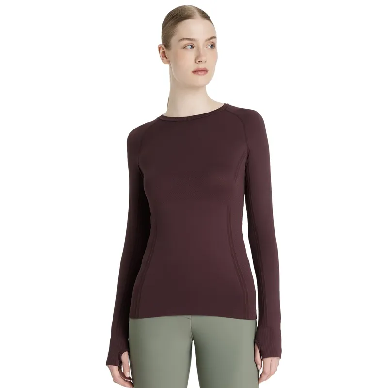 LeMieux Britney Women's Seamless Long Sleeve Top - Damson