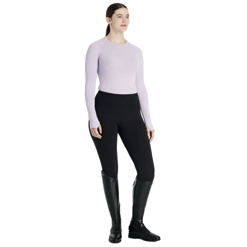 LeMieux Britney Women's Seamless Long Sleeve Top - Lilac-3