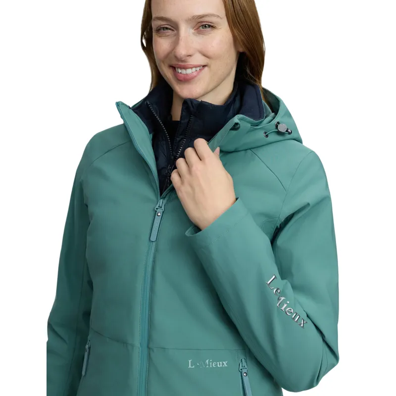 LeMieux Brooke Hybrid 3-in-1 Women's Waterproof Jacket - Aloe-8