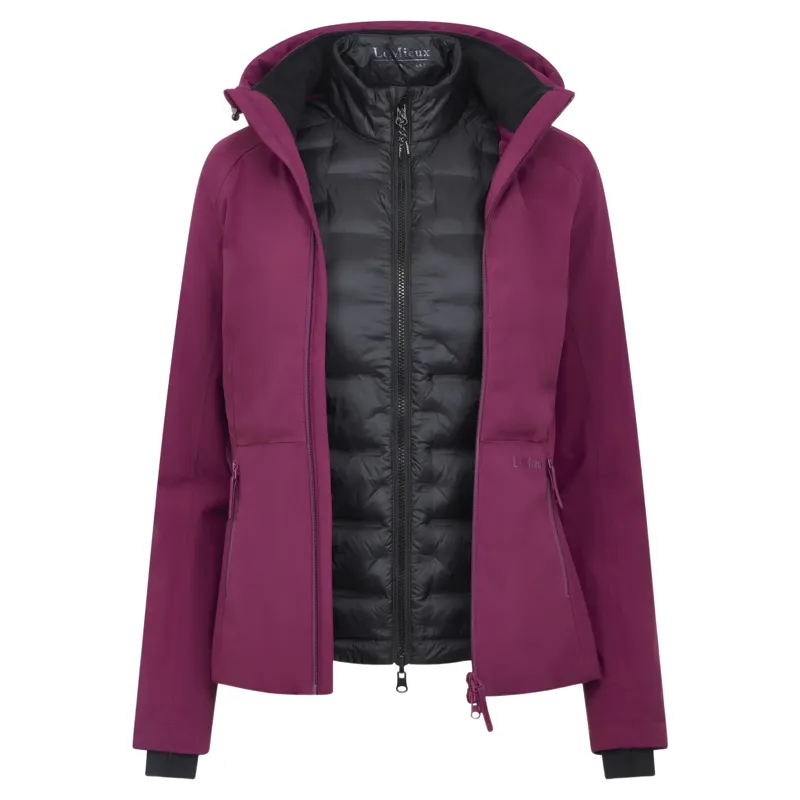 LeMieux Brooke Hybrid 3-in-1 Women Waterproof Jacket - Blackberry-1