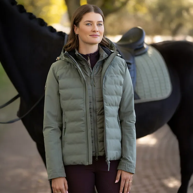 LeMieux Brooke Hybrid 3-in-1 Womens Waterproof Jacket - Rosemary-8