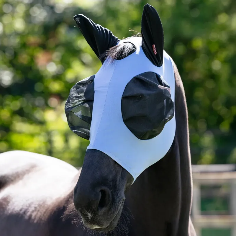 LeMieux Bug Relief Half Fly Mask - Powder Blue