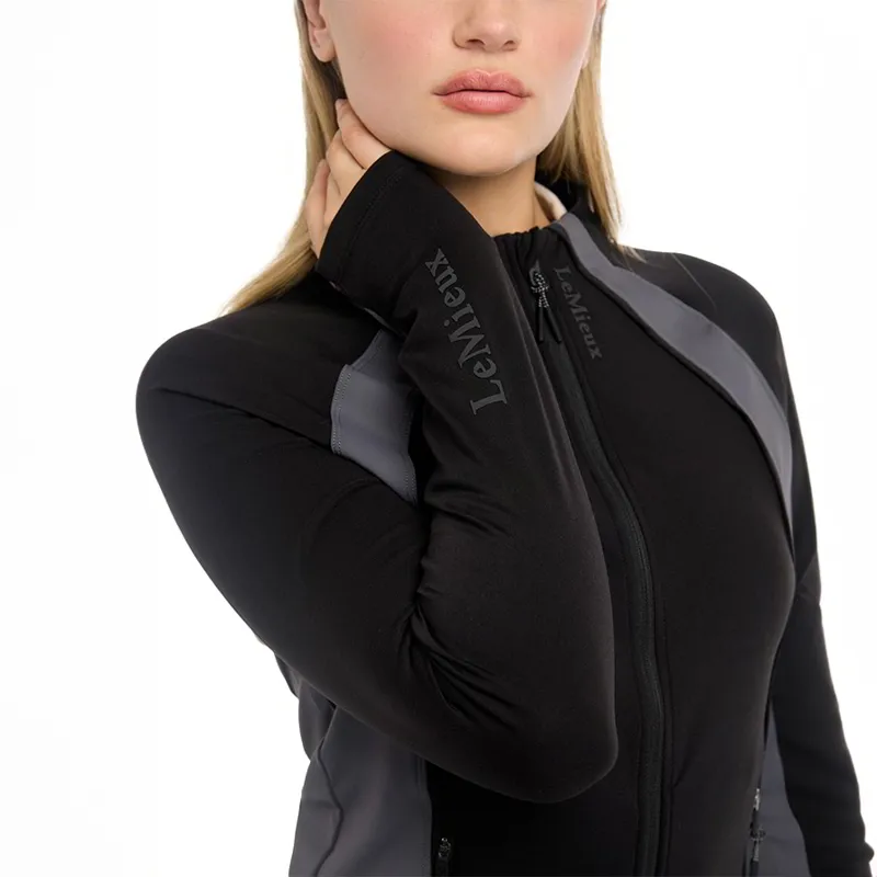 LeMieux Carly Womens Zip Through Top - Black-6