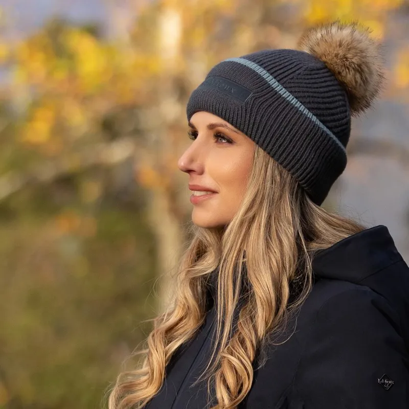 LeMieux Clara Cable Beanie Hat - Petrol-7