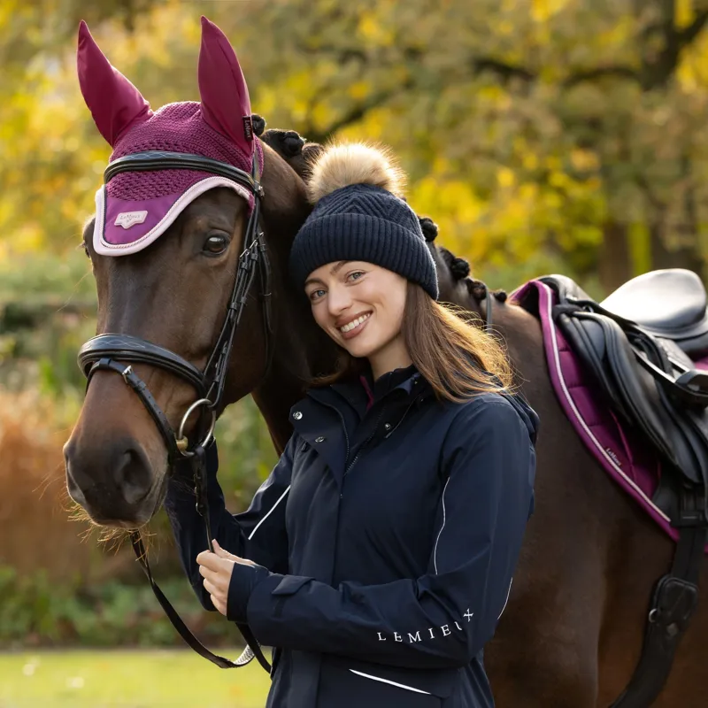 LeMieux Clara Knit Beanie - Navy-1