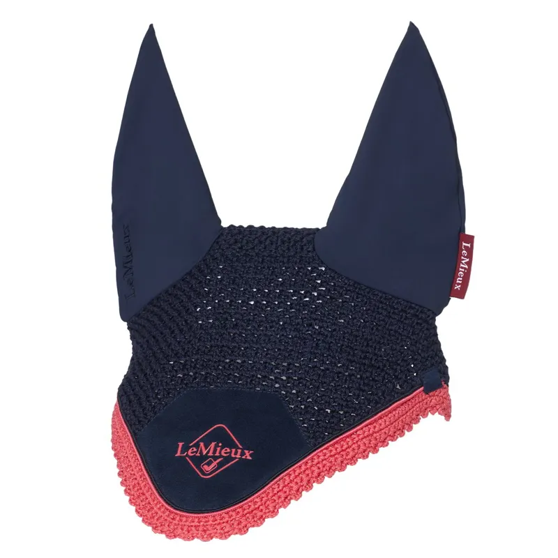 LeMieux Classic Fly Bonnet - Navy/Cranberry