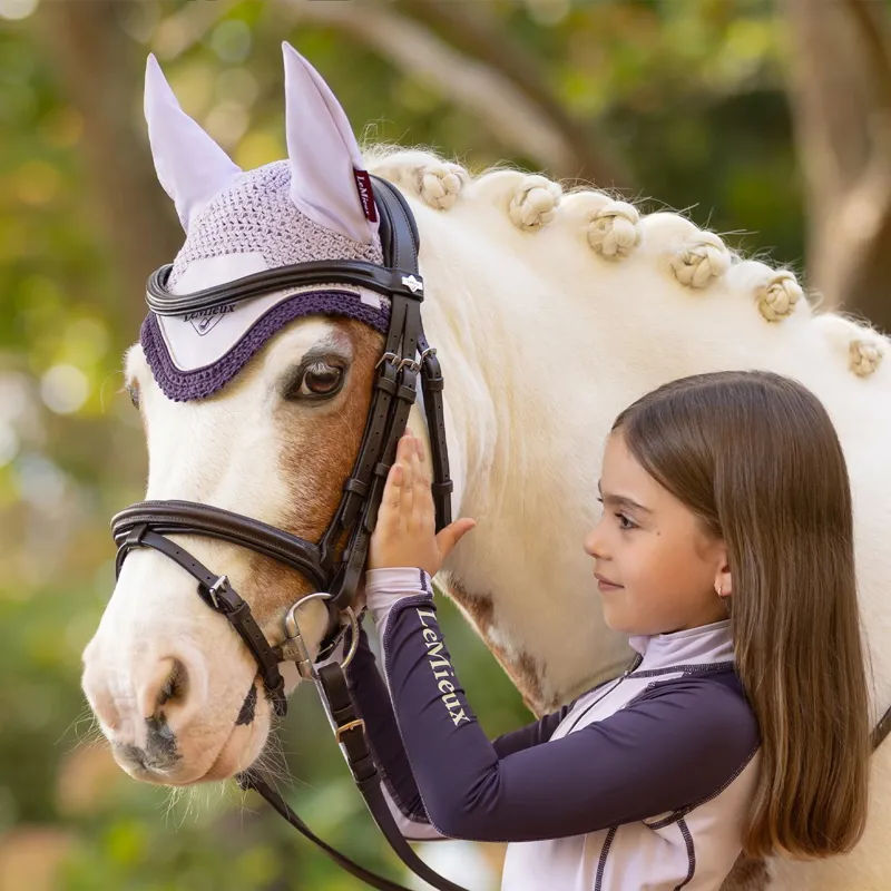 LeMieux Classic Fly Hood - Lilac-2