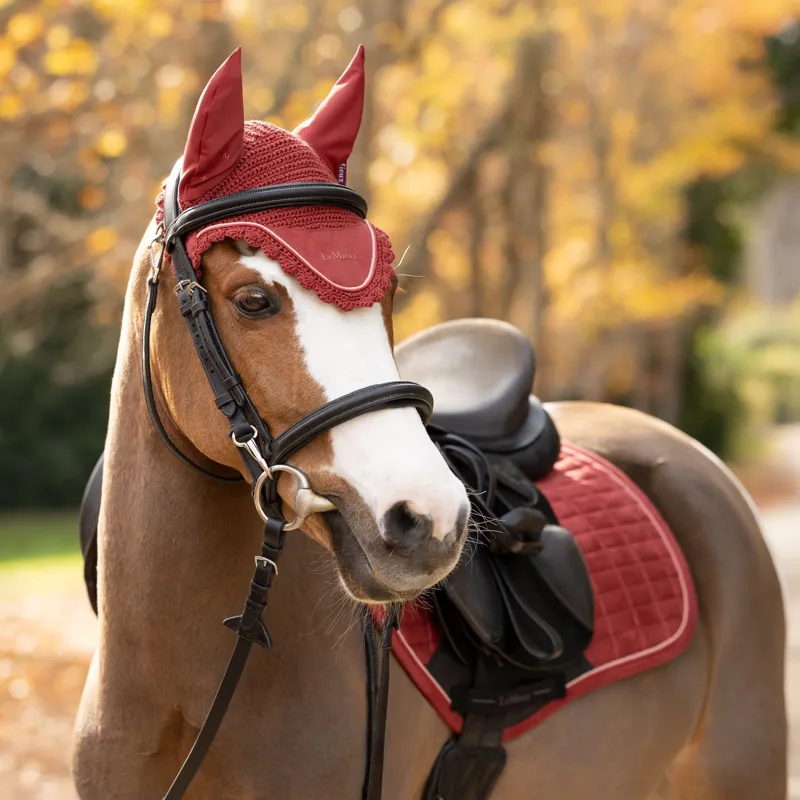 LeMieux Classic Fly Bonnet - Russet-2