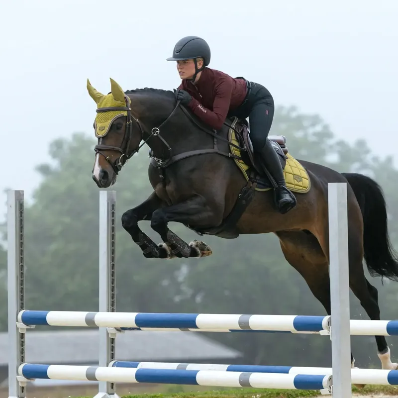 LeMieux Loire Classic Close Contact Square Saddle Pad - Gooseberry-2
