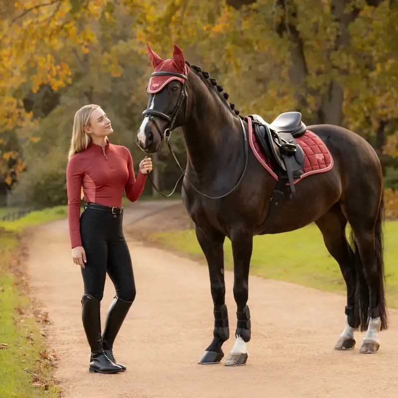 LeMieux Loire Classic Close Contact Saddle Pad - Russet-1