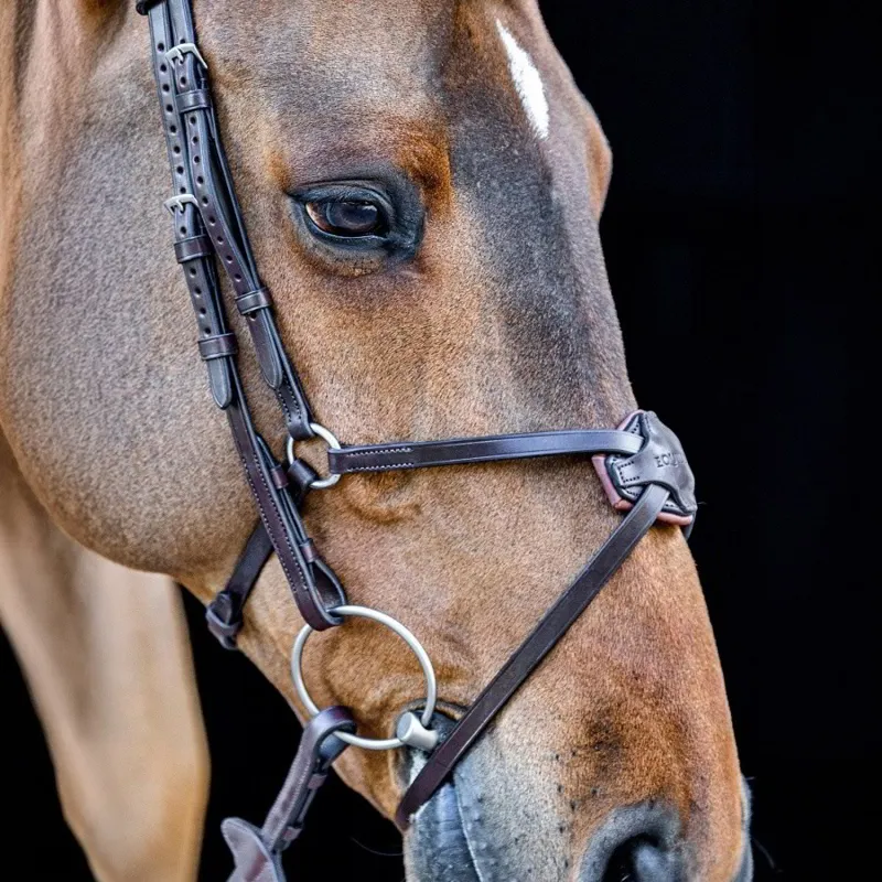 Equiline Classic Mexican Grackle Bridle - Brown-2