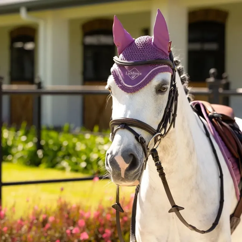 LeMieux Mini Fly Bonnet-Mallow-1