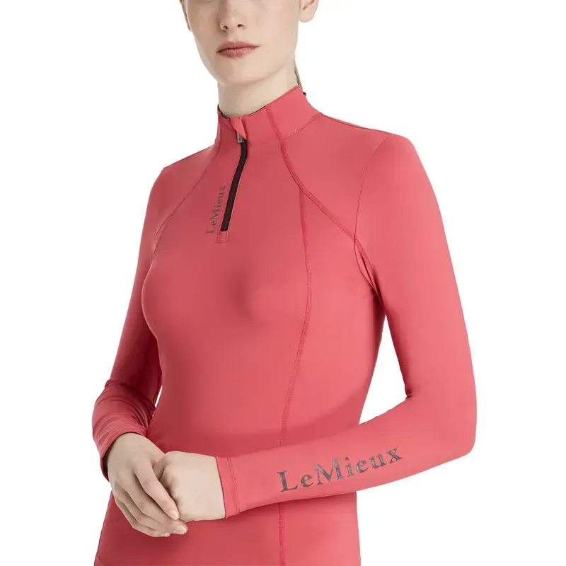 LeMieux Classique Womens Base Layer - Cranberry-2