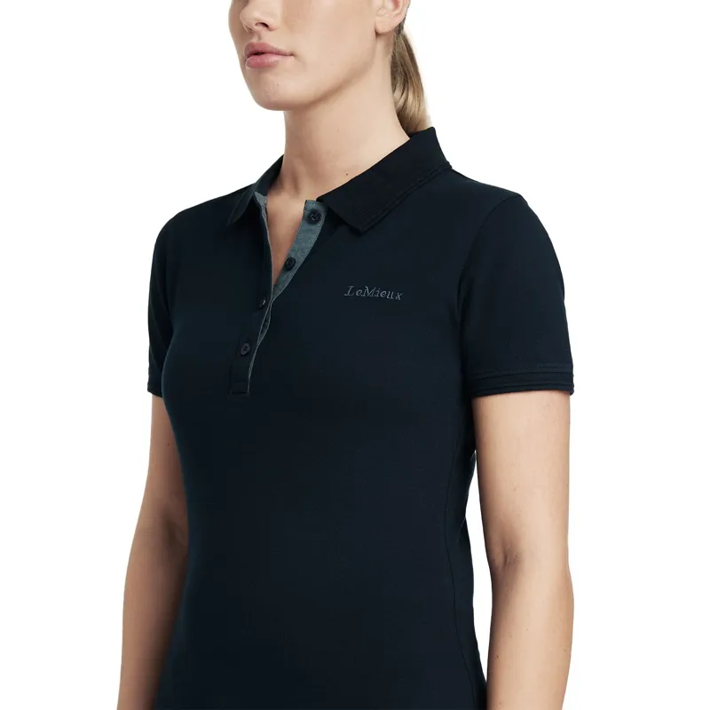 LeMieux Classique Womens Polo Shirt - Navy-2