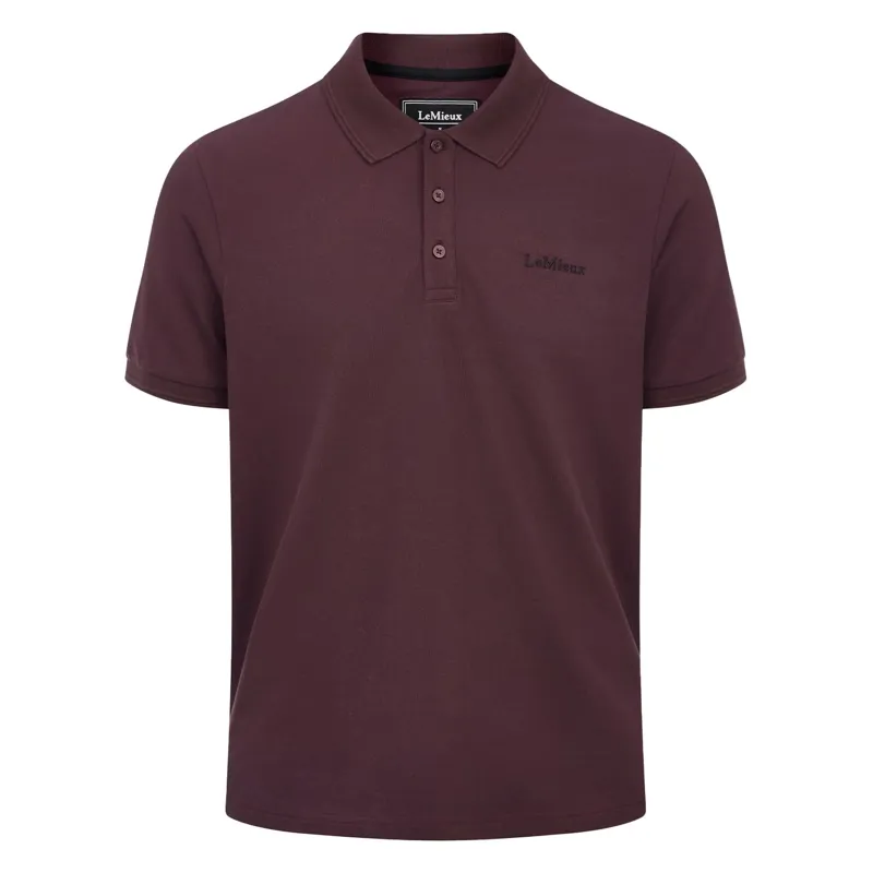 LeMieux Classique Men's Polo Shirt - Damson-2