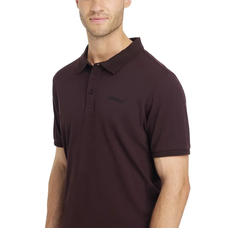 LeMieux Classique Men's Polo Shirt - Damson-3