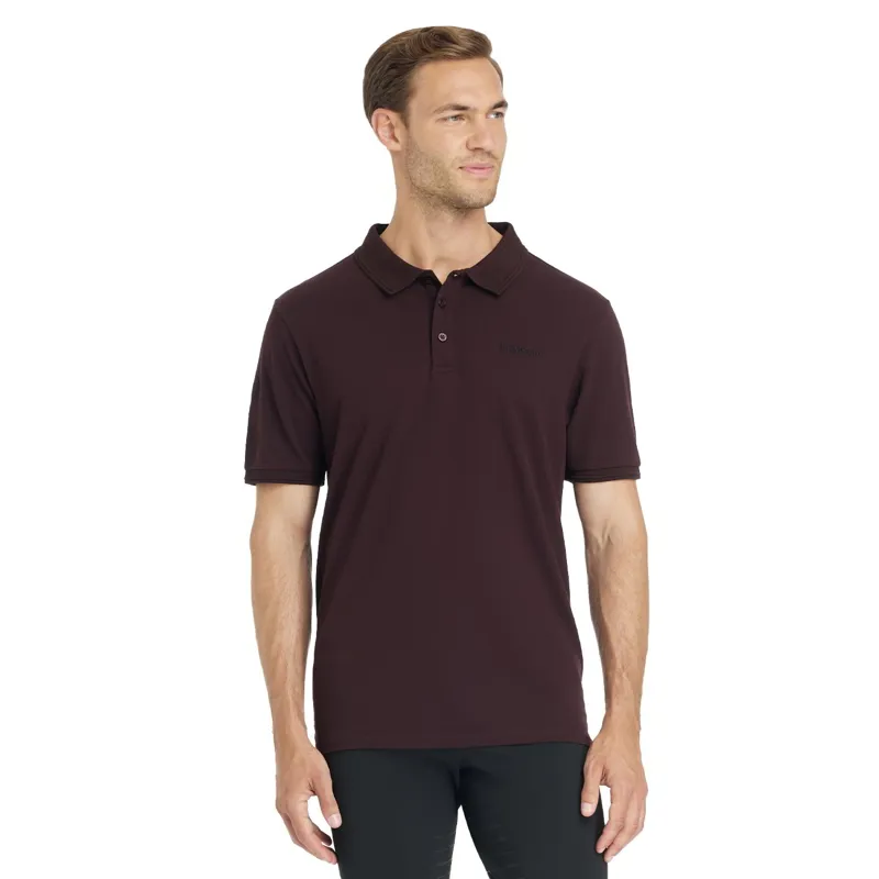 LeMieux Classique Men's Polo Shirt - Damson-4